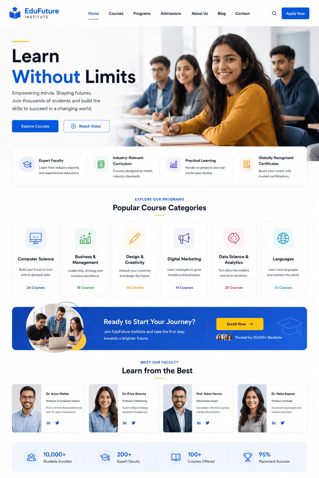 EduPrime template preview